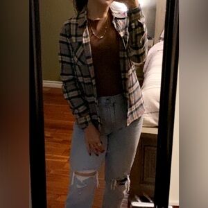 Flannel button down